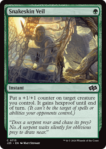 Snakeskin Veil [Foundations Jumpstart] - The Mythic Store | 24h Order Processing