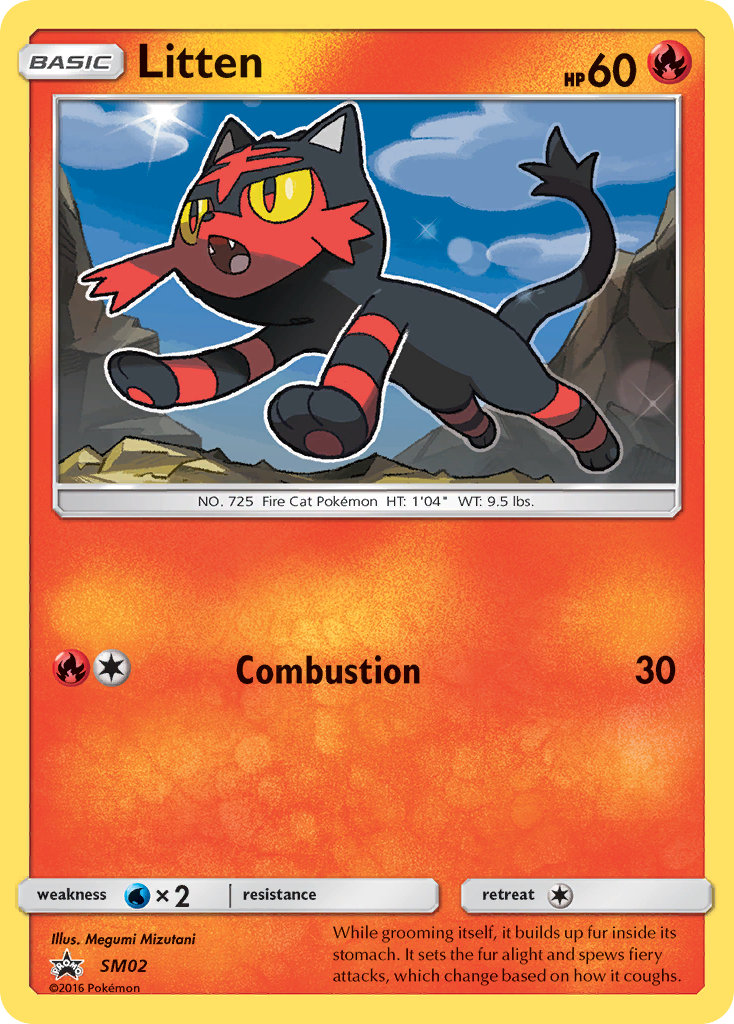 Litten (SM02) [Sun & Moon: Black Star Promos] - The Mythic Store | 24h Order Processing