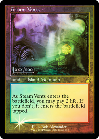 Steam Vents (Retro) (Serialized) [Ravnica Remastered] - The Mythic Store | 24h Order Processing