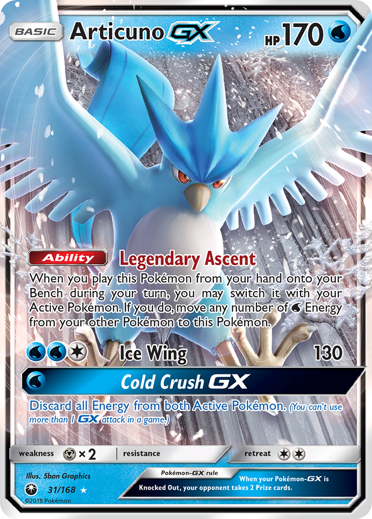 Articuno GX (31/168) [Sun & Moon: Celestial Storm] - The Mythic Store | 24h Order Processing