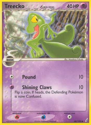 Treecko (68/100) (Delta Species) [EX: Crystal Guardians] - The Mythic Store | 24h Order Processing