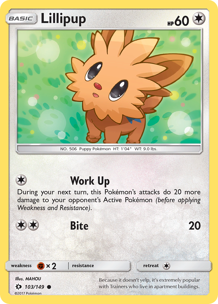 Lillipup (103/149) [Sun & Moon: Base Set] - The Mythic Store | 24h Order Processing