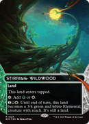 Stirring Wildwood (0129) (Borderless) (Galaxy Foil) [Edge of Eternities: Stellar Sights] - The Mythic Store | 24h Order Processing