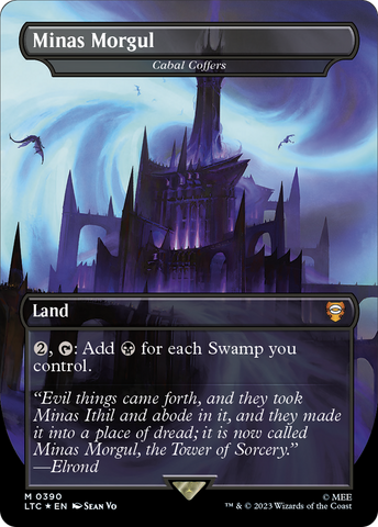 Minas Morgul - Cabal Coffers (Borderless) (Surge Foil Realms and Relics) [The Lord of the Rings: Tales of Middle-Earth Commander] - The Mythic Store | 24h Order Processing