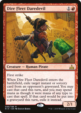 Dire Fleet Daredevil (Promo Pack) [Rivals of Ixalan Promos] - The Mythic Store | 24h Order Processing