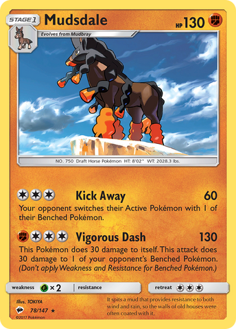 Mudsdale (78/147) [Sun & Moon: Burning Shadows] - The Mythic Store | 24h Order Processing