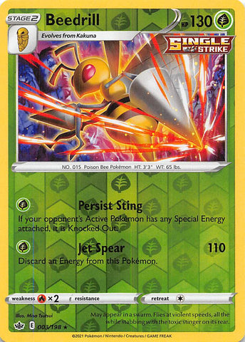Beedrill (003/198) [Sword & Shield: Chilling Reign] - The Mythic Store | 24h Order Processing
