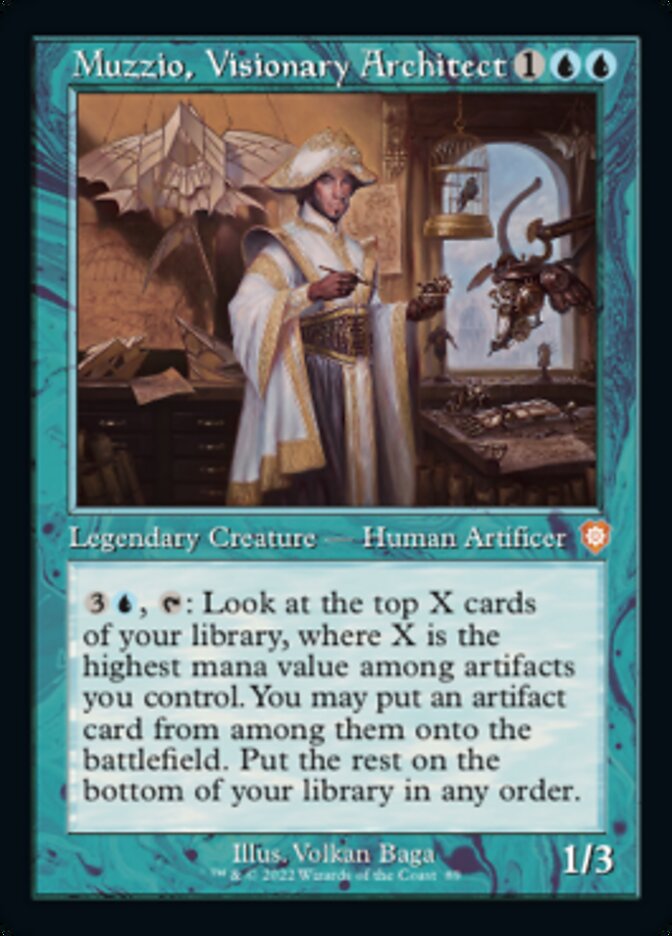 Muzzio, Visionary Architect (Retro) [The Brothers' War Commander] - The Mythic Store | 24h Order Processing
