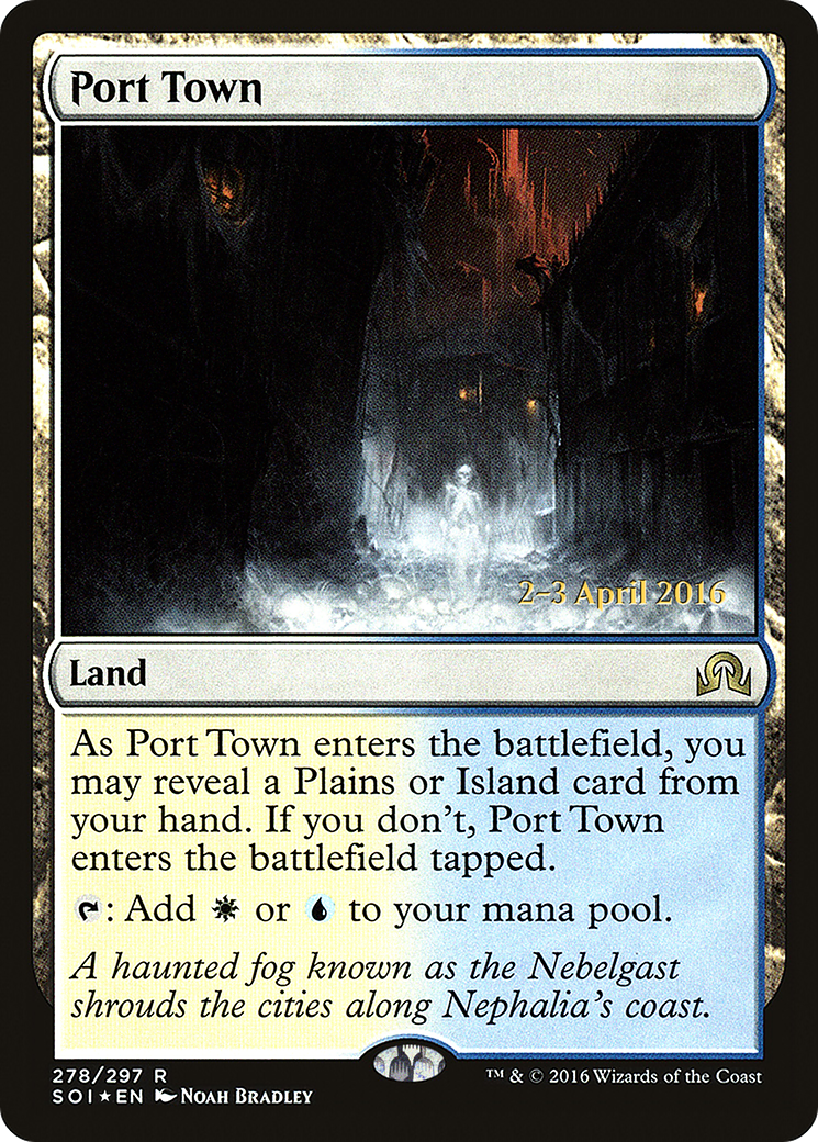 Port Town [Shadows over Innistrad Prerelease Promos] - The Mythic Store | 24h Order Processing