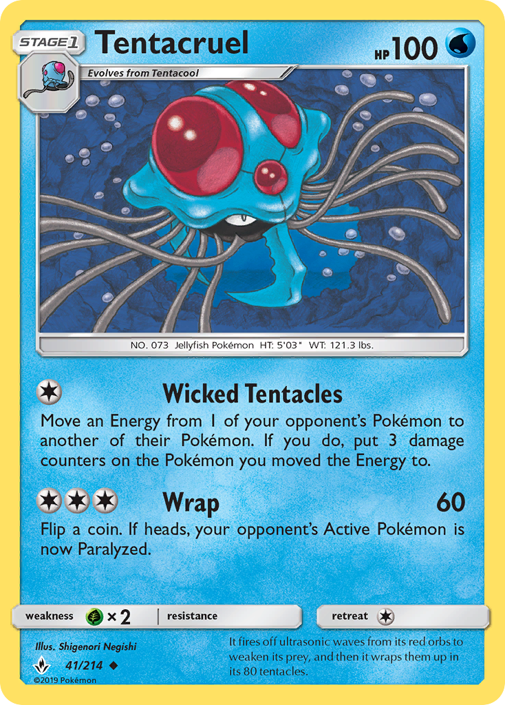 Tentacruel (41/214) [Sun & Moon: Unbroken Bonds] - The Mythic Store | 24h Order Processing