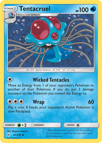 Tentacruel (41/214) [Sun & Moon: Unbroken Bonds] - The Mythic Store | 24h Order Processing