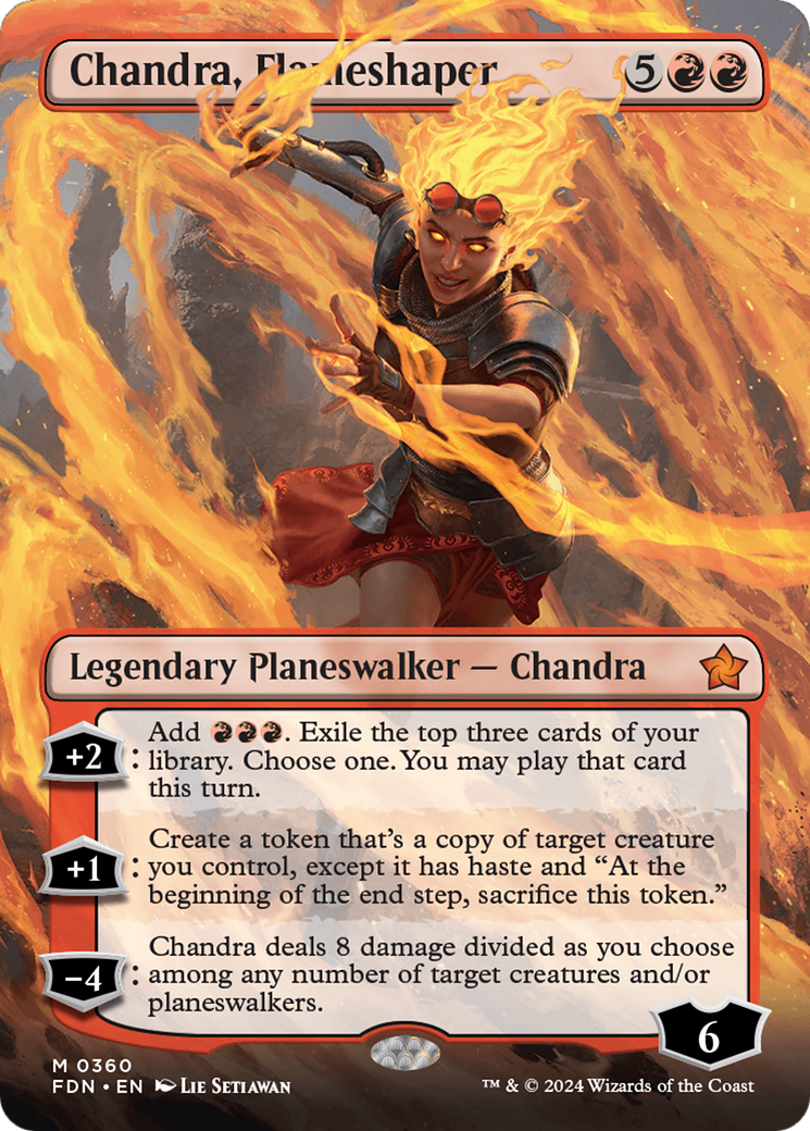 Chandra, Flameshaper (Borderless) [Foundations] - The Mythic Store | 24h Order Processing