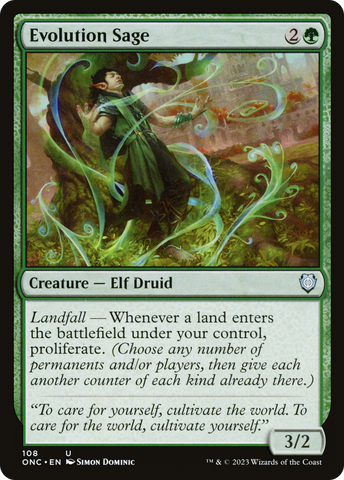 Evolution Sage [Phyrexia: All Will Be One Commander] - The Mythic Store | 24h Order Processing
