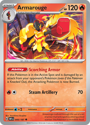 Armarouge (044/197) [Scarlet & Violet: Obsidian Flames] - The Mythic Store | 24h Order Processing
