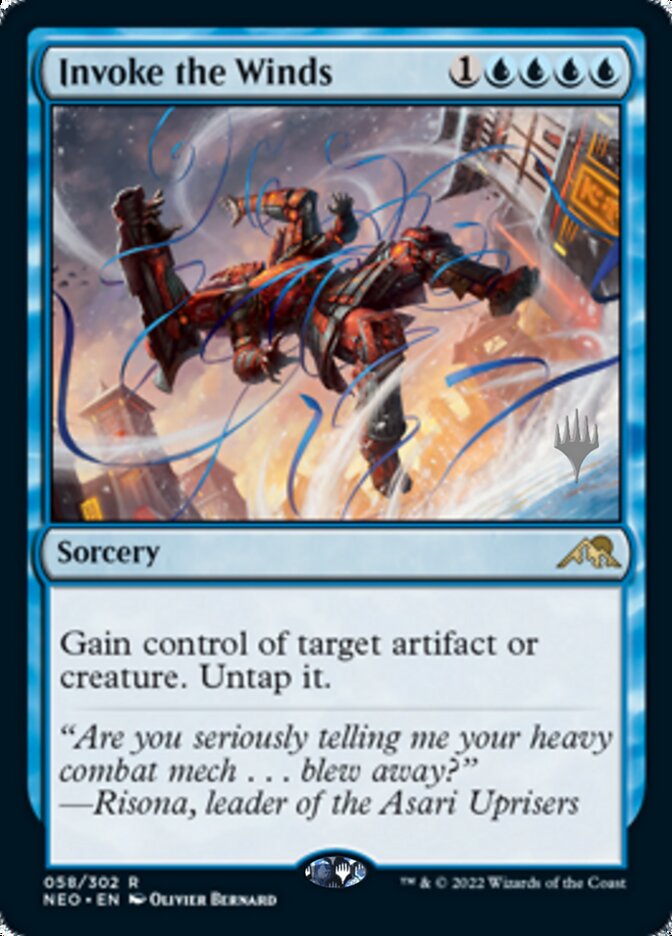 Invoke the Winds (Promo Pack) [Kamigawa: Neon Dynasty Promos] - The Mythic Store | 24h Order Processing