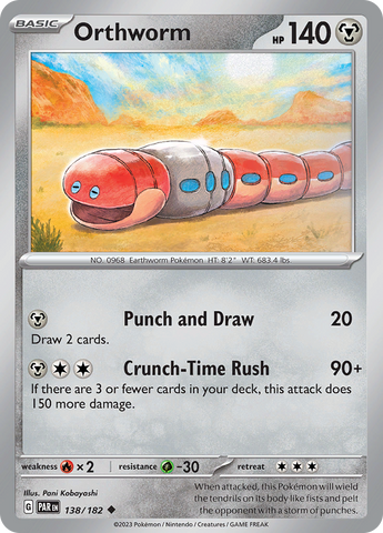 Orthworm (138/182) [Scarlet & Violet: Paradox Rift] - The Mythic Store | 24h Order Processing