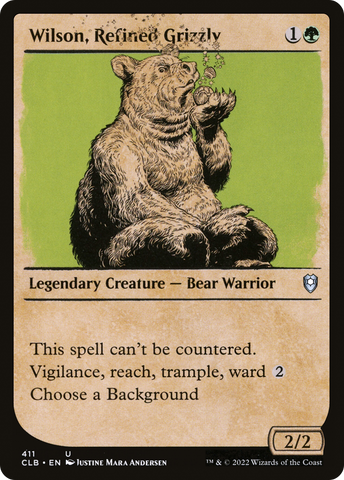 Wilson, Refined Grizzly (Showcase) [Commander Legends: Battle for Baldur's Gate] - The Mythic Store | 24h Order Processing