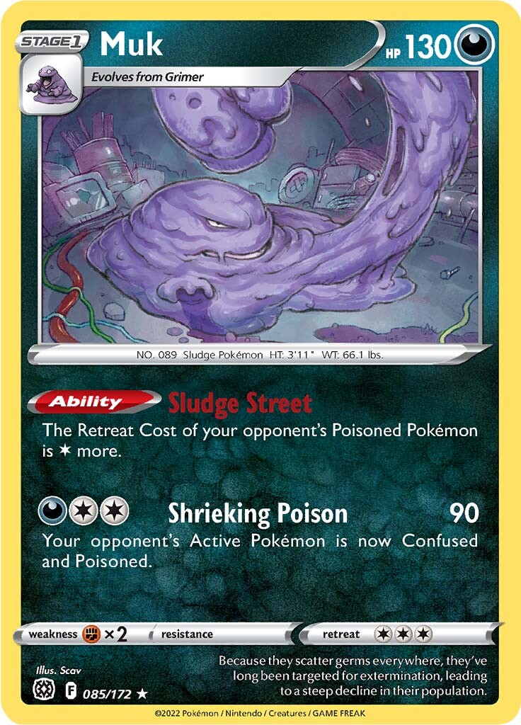 Muk (085/172) [Sword & Shield: Brilliant Stars] - The Mythic Store | 24h Order Processing