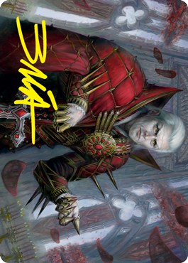 Edgar, Charmed Groom 1 Art Card (Gold-Stamped Signature) [Innistrad: Crimson Vow Art Series] - The Mythic Store | 24h Order Processing