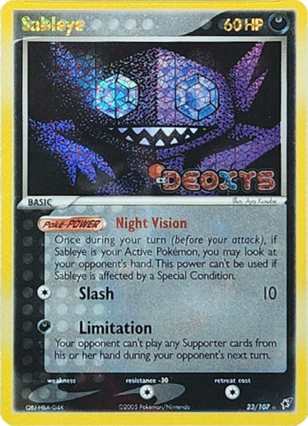 Sableye (23/107) (Stamped) [EX: Deoxys] - The Mythic Store | 24h Order Processing