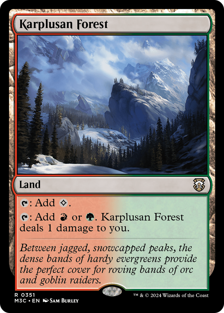 Karplusan Forest (Ripple Foil) [Modern Horizons 3 Commander] - The Mythic Store | 24h Order Processing