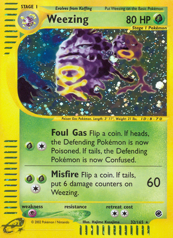 Weezing (32/165) [Expedition: Base Set] - The Mythic Store | 24h Order Processing