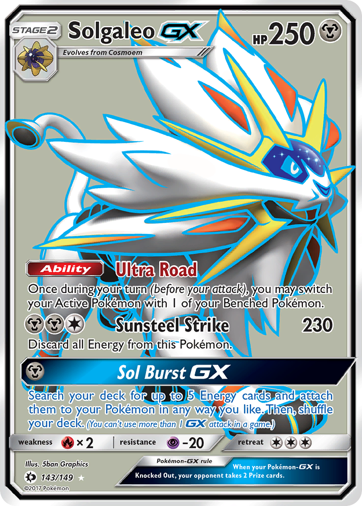 Solgaleo GX (143/149) [Sun & Moon: Base Set] - The Mythic Store | 24h Order Processing