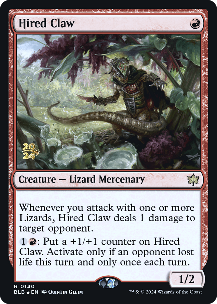 Hired Claw [Bloomburrow Prerelease Promos] - The Mythic Store | 24h Order Processing