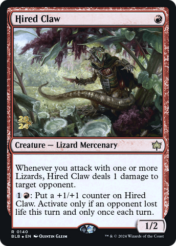 Hired Claw [Bloomburrow Prerelease Promos] - The Mythic Store | 24h Order Processing