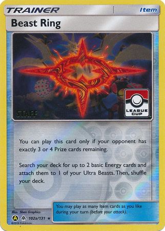 Beast Ring (102a/131) (League Promo Staff) [Sun & Moon: Forbidden Light] - The Mythic Store | 24h Order Processing