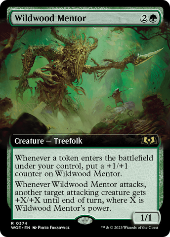 Wildwood Mentor (Extended Art) [Wilds of Eldraine] - The Mythic Store | 24h Order Processing