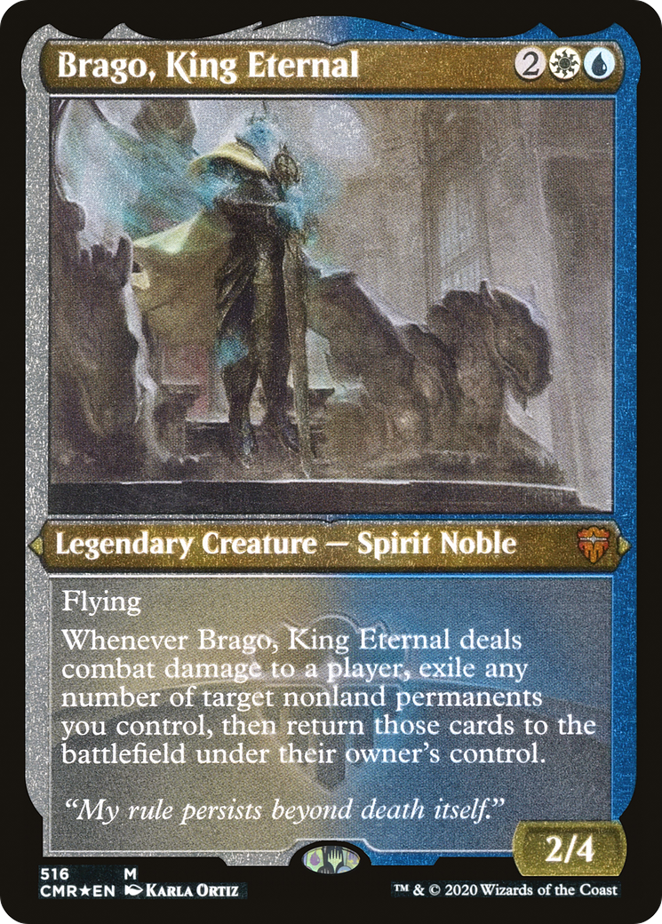 Brago, King Eternal (Etched) [Commander Legends] - The Mythic Store | 24h Order Processing
