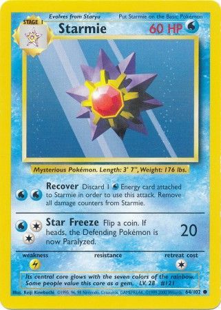 Starmie (64/102) [Base Set Unlimited] - The Mythic Store | 24h Order Processing