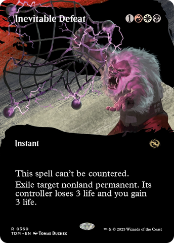 Inevitable Defeat (Borderless) [Tarkir: Dragonstorm] - The Mythic Store | 24h Order Processing