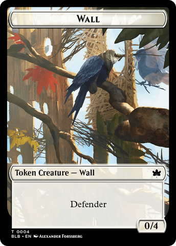 Wall // Intrepid Rabbit Double-Sided Token [Bloomburrow Tokens] - The Mythic Store | 24h Order Processing