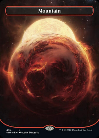 Mountain (494) (Orbital Space-ic Land) (Galaxy Foil) [Unfinity] - The Mythic Store | 24h Order Processing