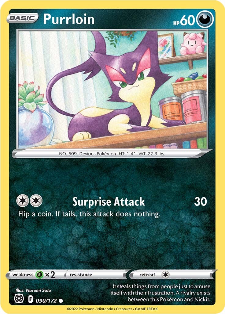 Purrloin (090/172) [Sword & Shield: Brilliant Stars] - The Mythic Store | 24h Order Processing