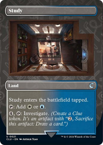 Study (Borderless) [Ravnica: Clue Edition] - The Mythic Store | 24h Order Processing