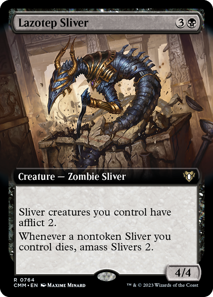 Lazotep Sliver (Extended Art) [Commander Masters] - The Mythic Store | 24h Order Processing