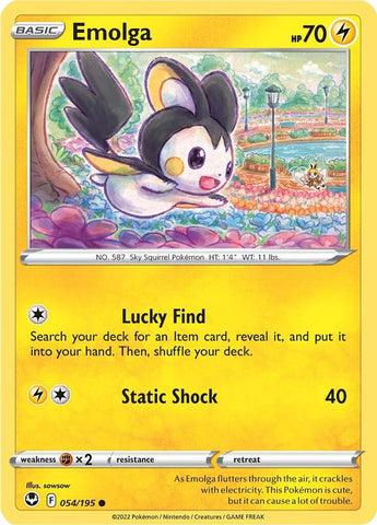 Emolga (054/195) [Sword & Shield: Silver Tempest] - The Mythic Store | 24h Order Processing