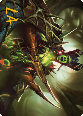 Maze's Mantle Art Card (Gold-Stamped Signature) [Phyrexia: All Will Be One Art Series] - The Mythic Store | 24h Order Processing