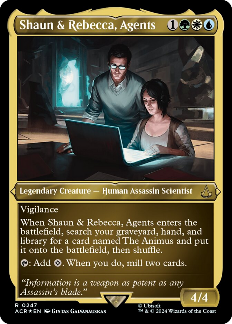 Shaun & Rebecca, Agents (Foil Etched) [Assassin's Creed] - The Mythic Store | 24h Order Processing