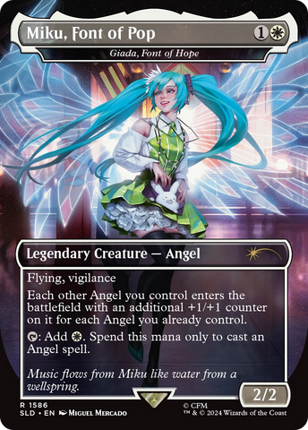 Miku, Font of Pop - Giada, Font of Hope (Rainbow Foil) [Secret Lair Drop Series] - The Mythic Store | 24h Order Processing