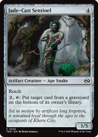 Jade-Cast Sentinel [Tarkir: Dragonstorm] - The Mythic Store | 24h Order Processing