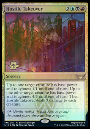 Hostile Takeover [Streets of New Capenna Prerelease Promos] - The Mythic Store | 24h Order Processing