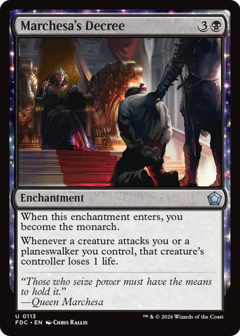 Marchesa's Decree [Foundations Commander] - The Mythic Store | 24h Order Processing