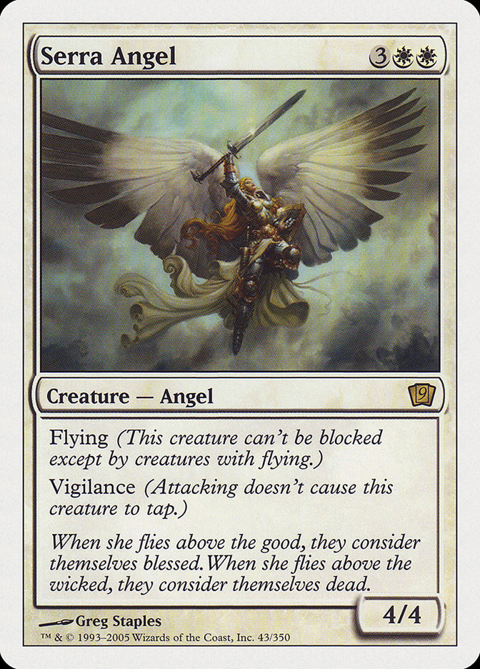 Serra Angel (9th Edition) [Oversize Cards] - The Mythic Store | 24h Order Processing
