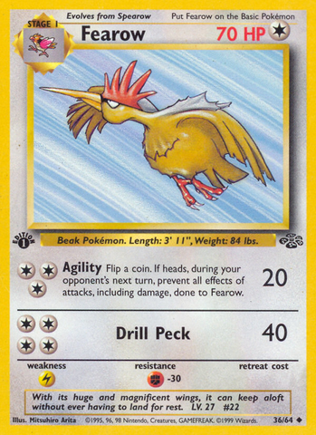 Fearow (36/64) [Jungle 1st Edition] - The Mythic Store | 24h Order Processing