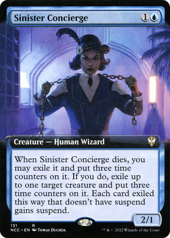 Sinister Concierge (Extended Art) [Streets of New Capenna Commander] - The Mythic Store | 24h Order Processing