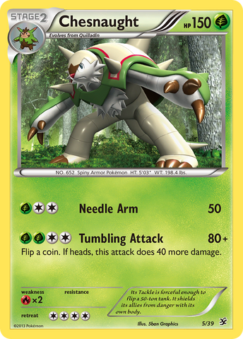 Chesnaught (5/39) [XY: Kalos Starter Set] - The Mythic Store | 24h Order Processing